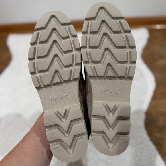 Vionic Women's Taupe Suede Flats - Picture 2 of 10